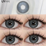 Natural Colored Eyes Lenses 1 Pair Lens Beauty Brown Colored Lenses Gray Contact Lenses Makeup Pupils Big Eyes Natual Look