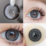 1pair/2pcs Black Large Diameter Color Contact Lenses Men with Diopter Myopia Fashion Color Contact Lenses Natural Fast Shipping