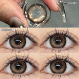Popxstar  2Pcs Natural Color Contact Lenses for Eye with Myopia Power High Quality Eyes Contacts Lens Beautiful Pupil
