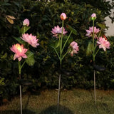Simulated Flower Solar Lotus Light LED Solar Lotus Lawn Ground Mounted Light Festival Outdoor Scene Layout Atmosphere Light
