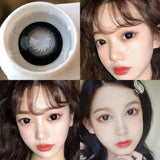 Popxstar 2pcs/Pair Contact Lenses Fast Shipping Big Black Lenses for Eyes Beauty Pupils Comestic Eye Color Lens 14.5mm/14.2mm