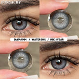 Popxstar  1 Pair Colorful Contact Lenses Natural Eye Makeup Contacts Lens for Eyes Korean Soft Lens Cosmetic Pupils Color Eye Len