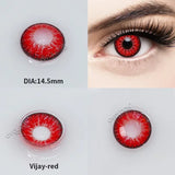 Popxstar 1 Pair/2pcs Lenses Cosplay Anime Contact Lenses for Eyes Vision Correction Comestic Myopia Prescription Contact Lenses