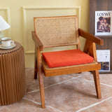 Popxstar linen natural latex seat cushion single student chair seat cushion office beautiful buttocks car meal seat cushion