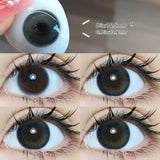 Popxstar  2pcs Gradient Green Contact Lenses Natural Color Pupils Coffee Pearl Lenses Makeup Color Eye Lenses Brown Lens Gray Lens
