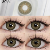 Natural Colored Eyes Lenses 1 Pair Lens Beauty Brown Colored Lenses Gray Contact Lenses Makeup Pupils Big Eyes Natual Look