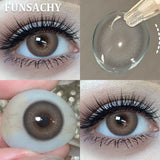 2pcs Polaris Red Contact Lenses for Eyes Natural Colorful Softlens Women Makeup Eye Contacts Yearly Brown Gray Lenses