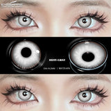 Cosplay Color Contact Lenses for Eyes Anime Eye Lens Black Lenses White Contact Lenses Cosmetic Color Lens Eyes 1Pair