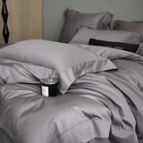 Popxstar  600TC Egyptian Cotton Soft Hotel Style Bedding Set Double Queen King Size Duvet Cover Bed Sheet/Fitted Sheet Pillowcases 4Pcs