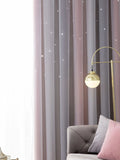 Popxstar Blackout Kids Curtains for Bedroom Thermal Insulated Silver Twinkle Star Curtains for Boys Antique Grommet Top Window Treatment