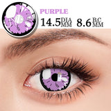 1 Pair Halloween Cosplay Lenses Color Contact Lenses for Eyes Anime Lenses Violet Lenses Purple Lenses Cosplay Red Lens