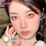 1 Pair Korean Lenses Color Contact Lenses for Eyes Lenses with Diopters Myopia Lenses Brown Lenses Natural Eye Lenses