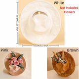 Creative Unique Cowboy Hat Vase Western Style Handmade Ceramic Vase Modern Flower Arrangement Ornaments Tabletop Centerpiece