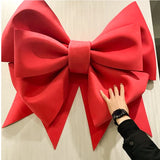 Popxstar Christmas Tree Decoration New Year Party Prop Christmas Big Bow EVA Shop Display Wedding Party Prop Festivity Occasion DIY