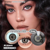 Popxstar  0~-6.50 1 Pair Colored Contact Lenses with Degree Myopia Lenses Natural Look Eye Contact Prescription Lenses