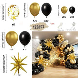 Popxstar Silver White Sequin Disco Balloon Garland Arch Kit 4D Silver Starburst Foil Balloons for Birthday Party Decorations Supplie