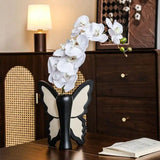 Popxstar  3D Resin Butterfly Vase Retro Style Table Decoration & Accessories Floral Arrangement Display Bottle Living Room Decor Gift