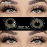 Natural Gray Contacts Colored Contact Lenses Soft Beautiful Pupil Blue Eye Contacts Yearly Colorful Lenses 2pcs/Pair