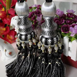 European Luxury Curtain Hanging Ball Straps Tied Rope Curtain Buckle Hook Tassel Strap Home Decor