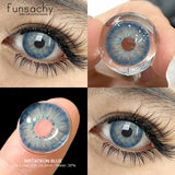 Popxstar  Color Contact Lenses for Eyes 1 Pair Gray Fashion Cosmetic Lenses Green Pupils Gray Natural Eye Contacts Women Eye Lens