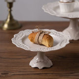 Popxstar  European Cake Stand Ceramic Wedding Party Dessert Candy Fruit Plate Cake Self-Help Display Home Table Salad Pasta Plates Dish