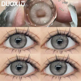 Popxstar  1Pair Soft Contact Lenses Green Lenses Blue Eye Degree Myopia Degree Prescription -0.00 to -8.00 Grey Beautiful Pupil