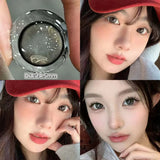 Popxstar  2PCS Gilding Prescription Contact Lenses Cosmetics Eye Color Lenses Fashion Pupils Myopia Colored Contact Lenses Violet