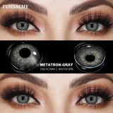 Popxstar  1 pair Colored Lens Natural Korean Contact Lenses Grey Eyes Pupils Cosmetics Fashion Soft Contacts Lens Makeup Lenses
