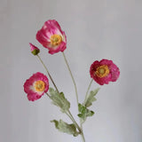 Popxstar spring decor Artificial Flowers Fake Poppy Silk Flowers Long Stem Housewarming Garden Table Wedding DIY Party Wedding Bridal Bouquet Decor