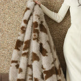 Popxstar Faux Fox Fu Fur Warm Autumn Winter Blanket High End Plush Super Comfortable Blankets for Bed Sofa High-quality Weighted Blanket