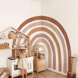 Popxstar  Fabric Boho Watercolor Rainbow Fabric Wall Mural Seamless Wallpaper Waterproof Wall Stickers Bedroom Living Room Home Decor