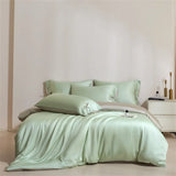 100% Bamboo Duvet Cover Set, Embroidered Rose Bedding Set, Silky Smooth Bed Sheet Set Pillowcase, for Double King Queen Size
