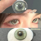 Popxstar  -Glaze Series Contact Lenses for Eyes Color Beauty Pupils Natural Eye Lenses for Myopia 2pcs Brown Green Blue Makeup Lens