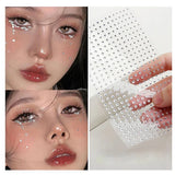 Popxstar New Diy Eyes Face Self Adhesive Makeup Temporary Tattoo Beauty Diamonds Jewels Stickers Festival Body Art Decor Nail Diamond