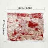 Popxstar 3m Halloween Bloody Cloth Strips Blood Gauze Bandage Haunted House Warning Isolation Belt Home Horror Party Scene Decor Props