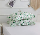 2pcs 48x74CM pastoral style Cotton printed pillowcase Ruffle pillow case garden small floral pillow cover Bedding cushion cases