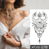 Popxstar  Wholesale Waterproof Temporary Tattoo Sticker Flash Tattoos Lip Print Butterfly Flowers Body Art Arm Fake Sleeve Tatoo