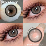 1 Pair Brown Color Contact Lenses for Eyes Big Eyes Natural Lenses Beautiful Pupils Cosmetics Gray Lens Color Women