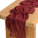 Popxstar Semi-Sheer Gauze Table Runner, Cheesecloth, Wedding Table Path, Tulle Layout, Event Designing Kitchen Dining Decor  