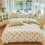 Popxstar  Floral Printed Duvet Cover 1Piece- 100% Cotton Luxury Bedding, Pre-Washed for Softness, for Bedroom Decor - Zipper Closure