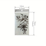 Popxstar  12pcs Flower Tattoo Stickers Arm Chest Temporary Tattoo Waterproof Fake Tattoo