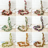 Popxstar 2.5M Artificial Flowers Peony Flower Vine for Wedding Home Room Christmas Decoration Garden Arch DIY Fake Flower Vine