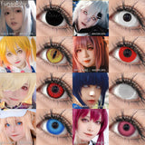 Popxstar  Cosplay Colored Contact Lenses Anime Cosplay Eye Contacts for Halloween Crazy Halloween Cosplay Lenses Color Eye Lens