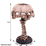 New Halloween Skull Table Lamp Resin Desktop Decoration Creative Night Light Ornament Luminous Skull Lamp Decoration Office