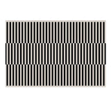 Popxstar Simple Black Stripe Living Room Decoration Carpet Ins Nordic Bedroom Bedside Plush Non-slip Mat Luxury Study Cloakroom Soft Rug
