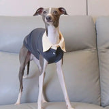 Summer Faux Two Piece Collar Pet Sleeveless Tank Top Lightweight Dog Vest For Italian Greyhound Whippet Bedlington