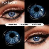Popxstar  1 Pair Big Black Contact Lenses Beautiful Pupils for Eyes Colored Softlens Natural Brown Grey Lens Contacts Yearly Lens