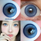 Popxstar  -Pink Lenses Color Contact Lenses for Myopia Beauty Eye Color Lenses Fashion Natural Pupils Grey Brown Blue Lens 1 Pair