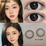 Popxstar  1Pair Colored Beauty pupils Makeup Lenses  High Quality Myopia Eyes Black Eye Grey Contact Lenses 1 Yearly Fast Shipping