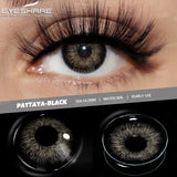 2pcs Natural Black Contact Colored Contact Lenses for Eyes Brown Makeup Lenses Yearly Gray Beautiful Pupils Blue Lens